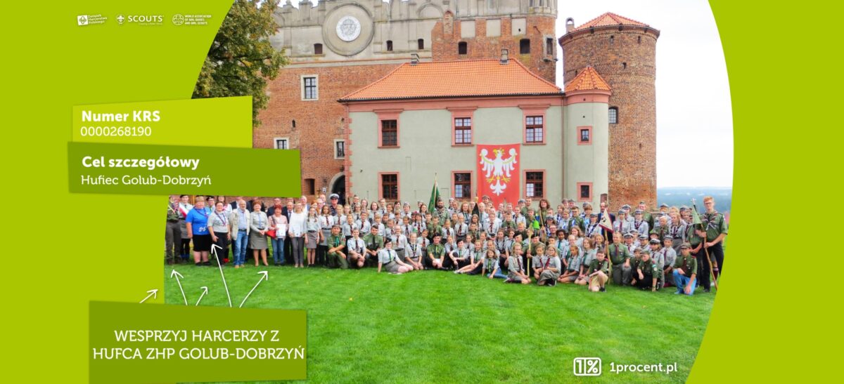 Przekaż 1% harcerzom z naszego hufca!